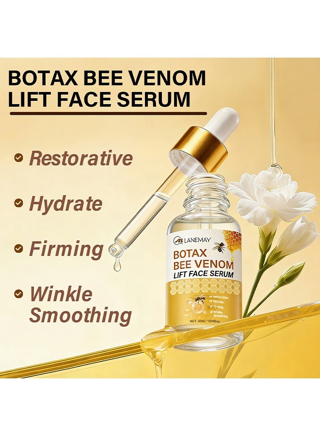 LANEMAY Bee Venom Firming and Rejuvenating Essence Lotion - Gentle Moisturizing Toning Facial Care Base Liquid 30ml - Image 2